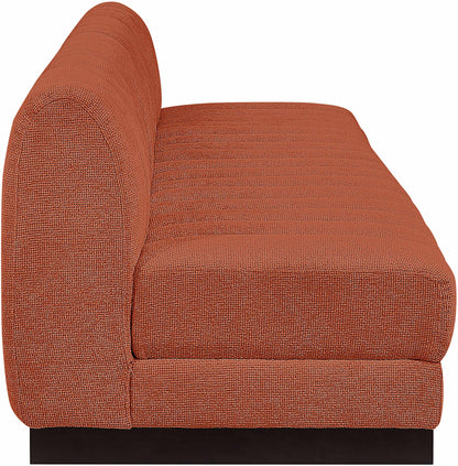 Porter Cognac Chenille Fabric Modular Sofa S128