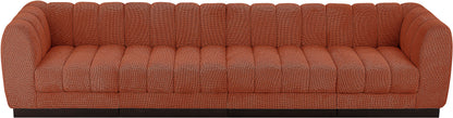 Porter Cognac Chenille Fabric Modular Sofa S133