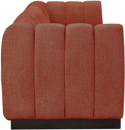 Porter Cognac Chenille Fabric Modular Sofa S133