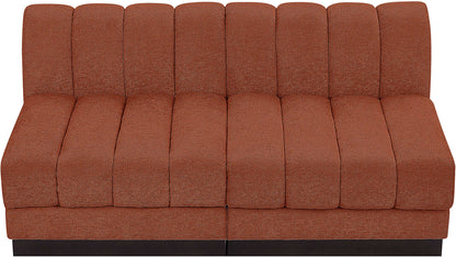 Porter Cognac Chenille Fabric Modular Sofa S64