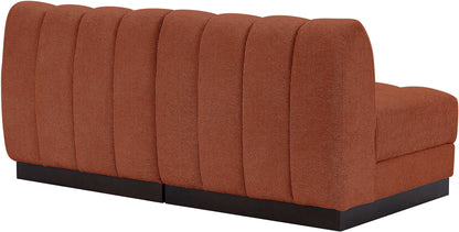 Porter Cognac Chenille Fabric Modular Sofa S64