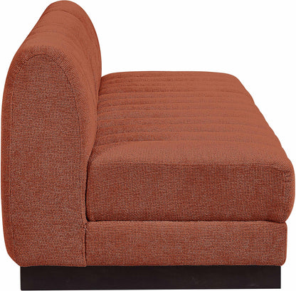 Porter Cognac Chenille Fabric Modular Sofa S96