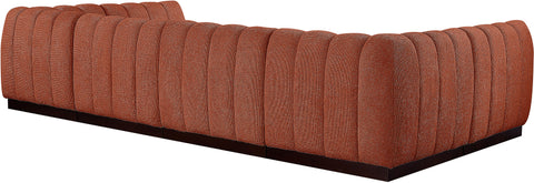 Porter Cognac Chenille Fabric Modular Sectional Sec6A