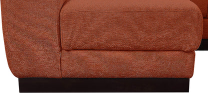 Porter Cognac Chenille Fabric Modular Sectional Sec7A