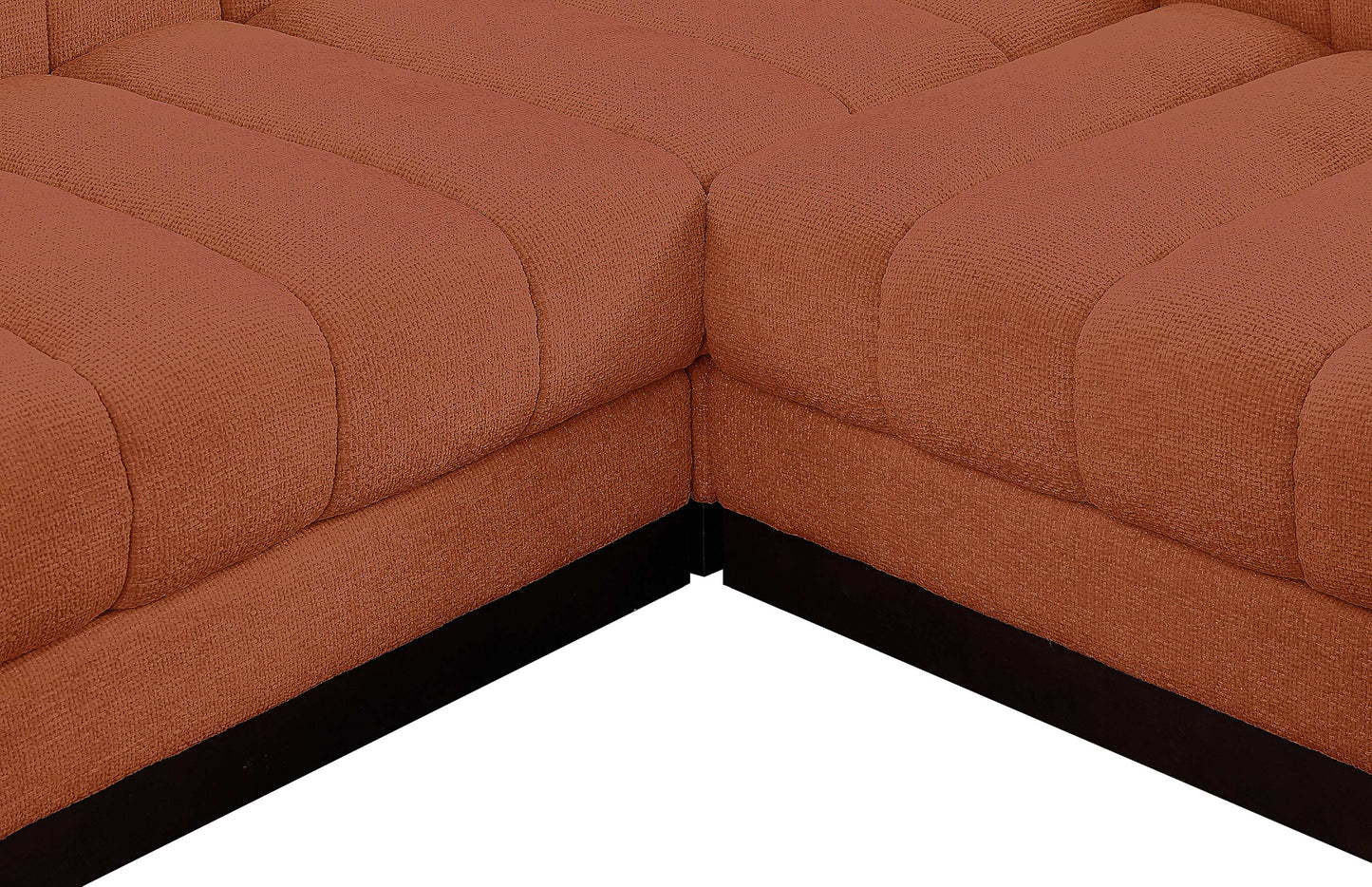 porter cognac chenille fabric modular sectional sec7a