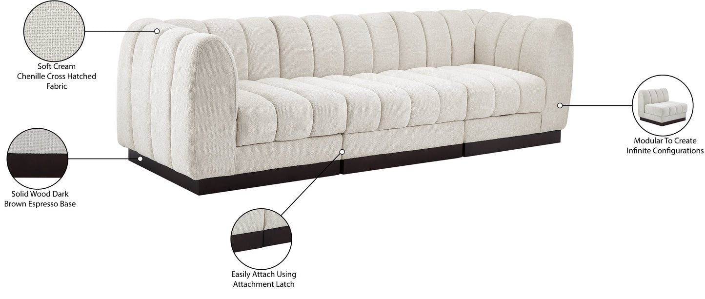 porter cream chenille fabric modular sofa s101