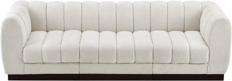 Porter Cream Chenille Fabric Modular Sofa S101