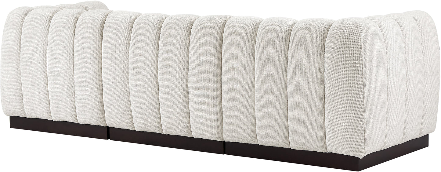 porter cream chenille fabric modular sofa s101