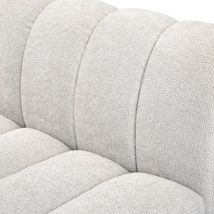 Porter Cream Chenille Fabric Modular Sofa S101