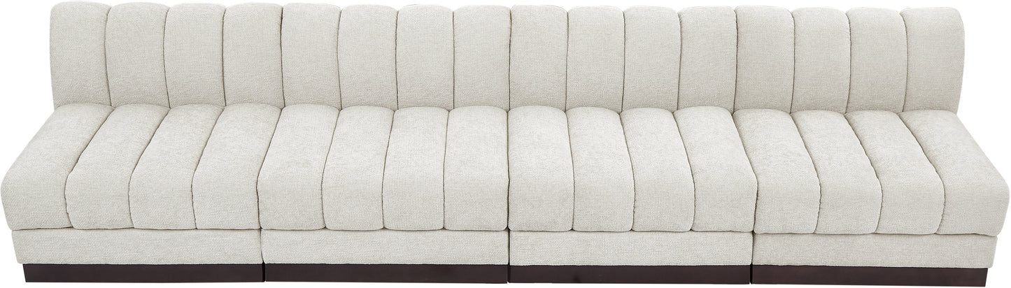 porter cream chenille fabric modular sofa s128