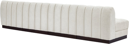 Porter Cream Chenille Fabric Modular Sofa S128