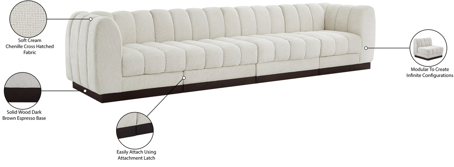 porter cream chenille fabric modular sofa s133