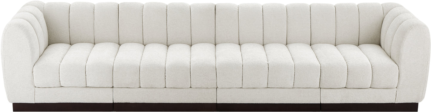 porter cream chenille fabric modular sofa s133