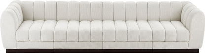 Porter Cream Chenille Fabric Modular Sofa S133