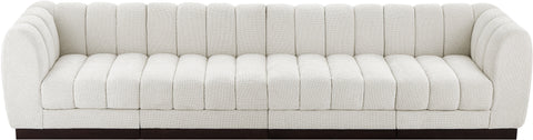 Porter Cream Chenille Fabric Modular Sofa S133