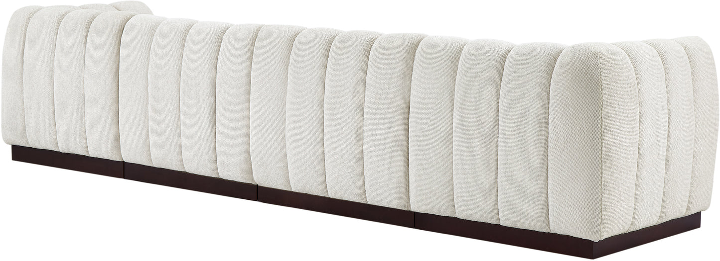 porter cream chenille fabric modular sofa s133