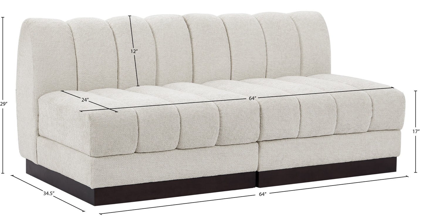 porter cream chenille fabric modular sofa s64