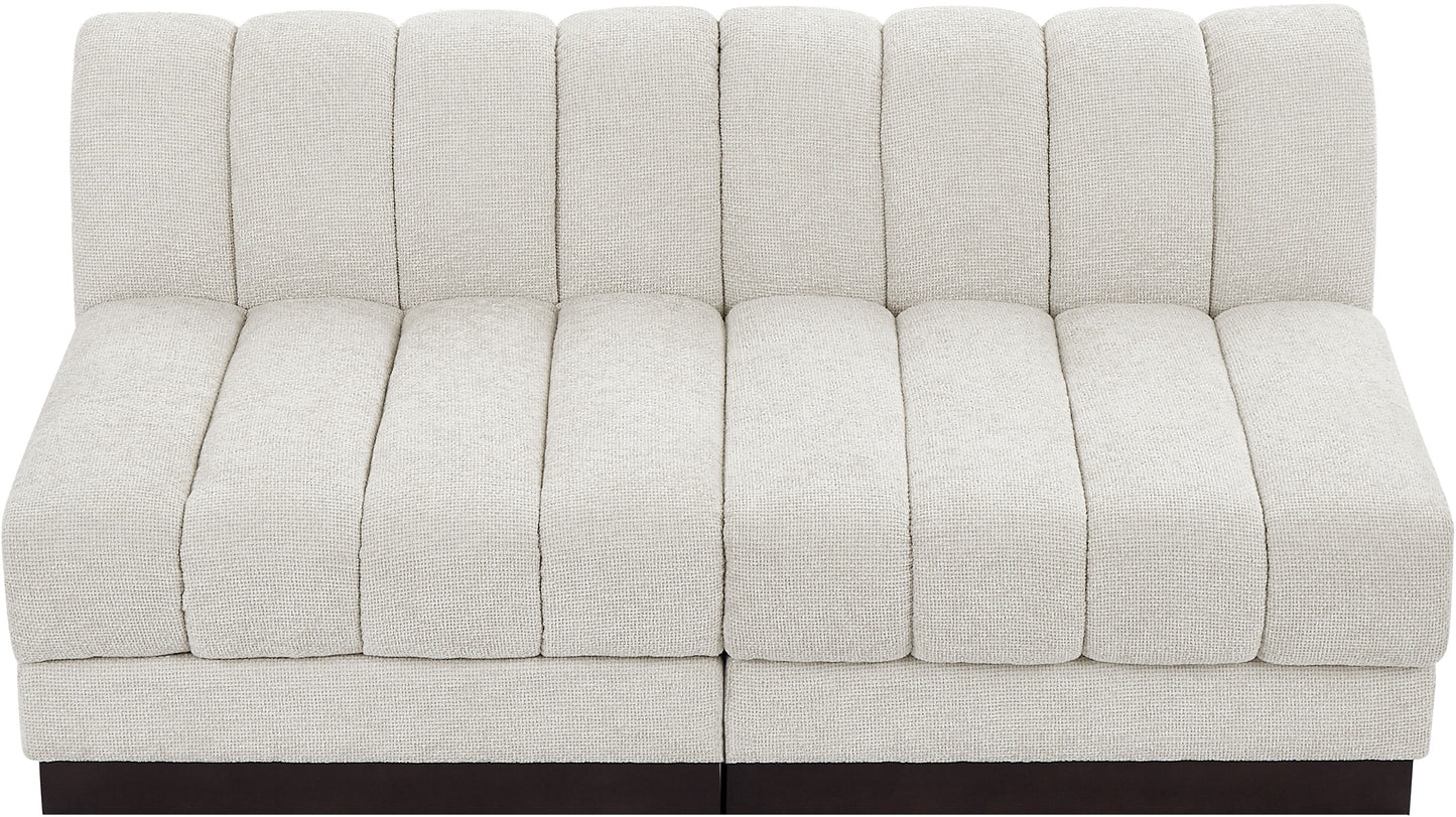 porter cream chenille fabric modular sofa s64