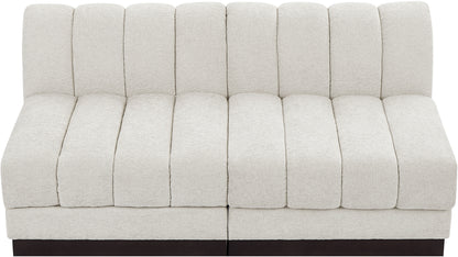 Porter Cream Chenille Fabric Modular Sofa S64