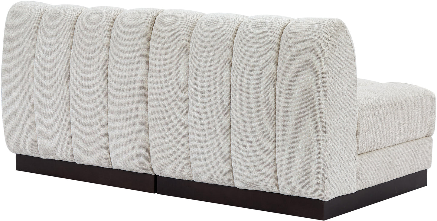 porter cream chenille fabric modular sofa s64