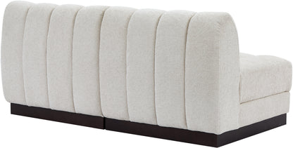 Porter Cream Chenille Fabric Modular Sofa S64