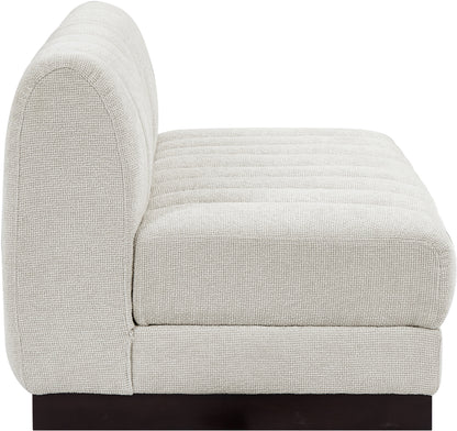 Porter Cream Chenille Fabric Modular Sofa S64