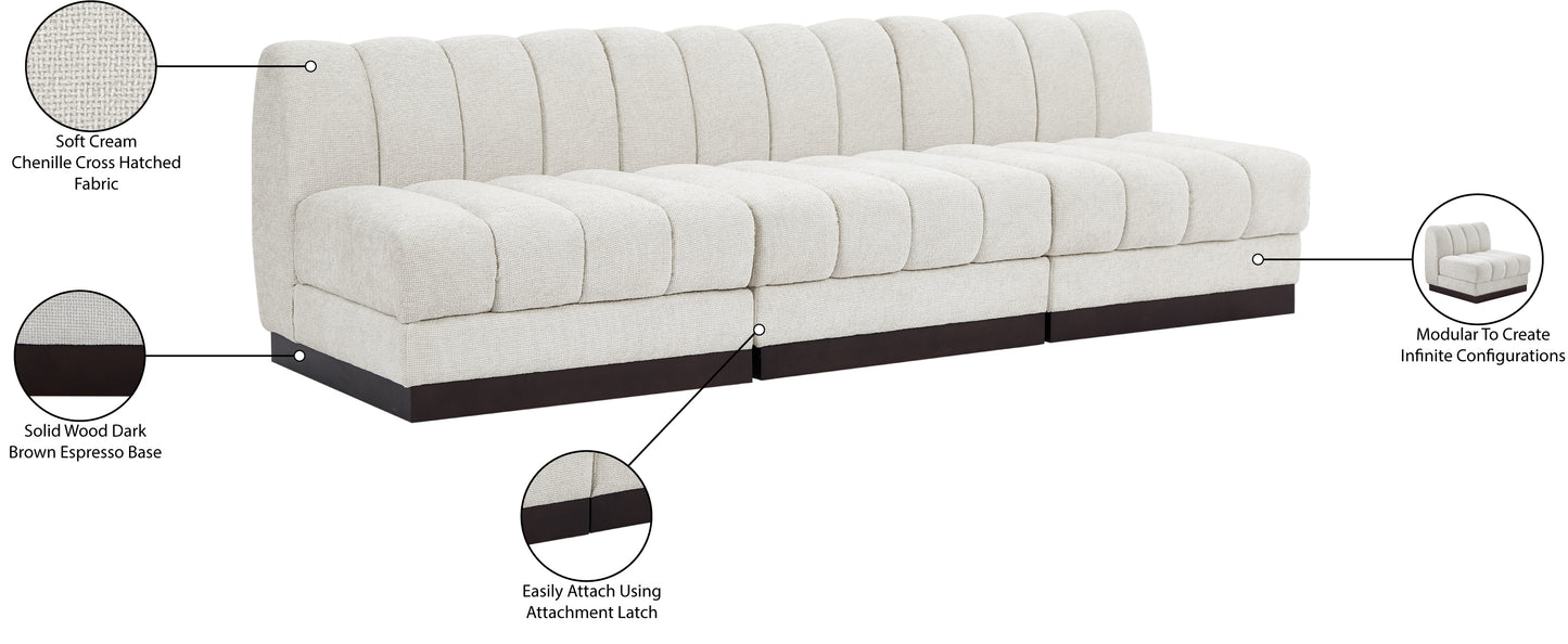 porter cream chenille fabric modular sofa s96