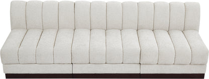 Porter Cream Chenille Fabric Modular Sofa S96