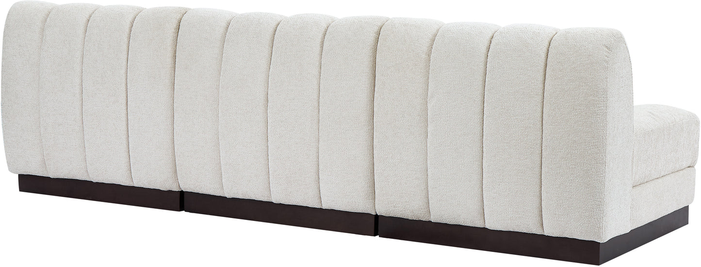 porter cream chenille fabric modular sofa s96