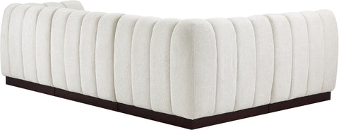 Porter Cream Chenille Fabric Modular Sectional Sec4A