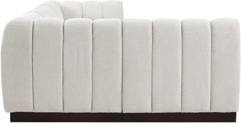 Porter Cream Chenille Fabric Modular Sectional Sec4A