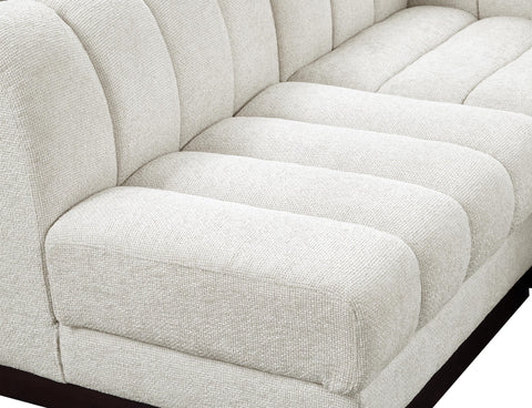 Porter Cream Chenille Fabric Modular Sectional Sec5A