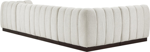 Porter Cream Chenille Fabric Modular Sectional Sec5A