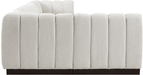 Porter Cream Chenille Fabric Modular Sectional Sec5A