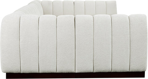 Porter Cream Chenille Fabric Modular Sectional Sec6A