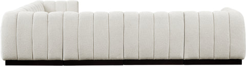 Porter Cream Chenille Fabric Modular Sectional Sec6C