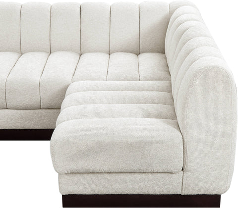 Porter Cream Chenille Fabric Modular Sectional Sec7A