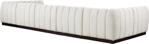 Porter Cream Chenille Fabric Modular Sectional Sec7A