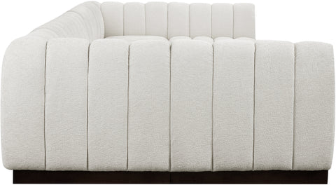 Porter Cream Chenille Fabric Modular Sectional Sec7A