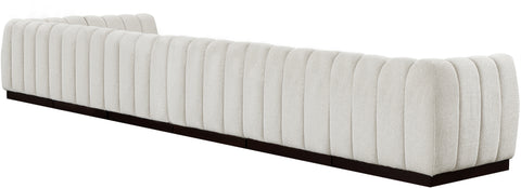 Porter Cream Chenille Fabric Modular Sectional Sec7B