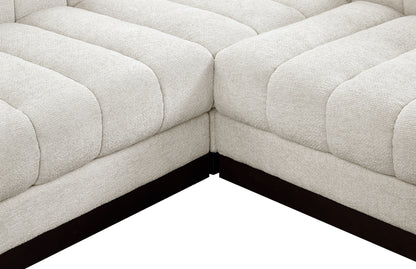 Porter Cream Chenille Fabric Modular Sectional Sec8A