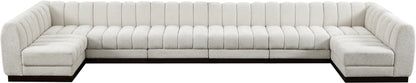 Porter Cream Chenille Fabric Modular Sectional Sec8A