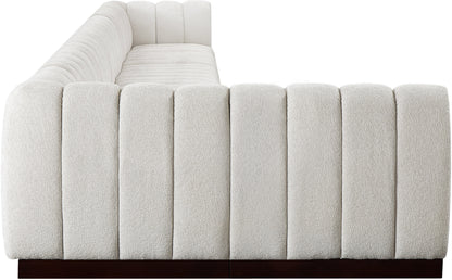 Porter Cream Chenille Fabric Modular Sectional Sec8B