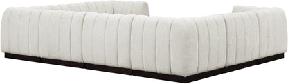 Porter Cream Chenille Fabric Modular Sectional Sec8C