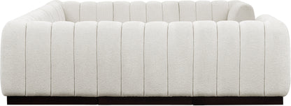 Porter Cream Chenille Fabric Modular Sectional Sec8C