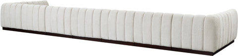 Porter Cream Chenille Fabric Modular Sectional Sec9A