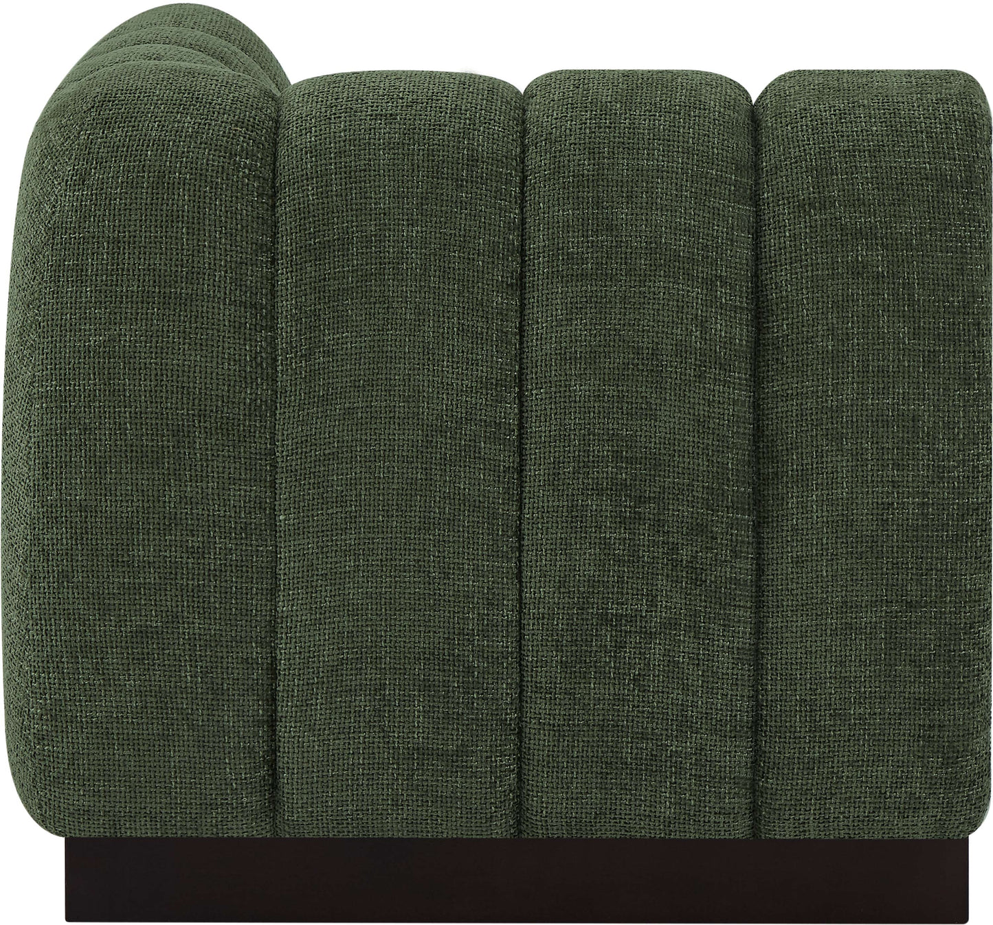 porter green chenille fabric corner chair corner