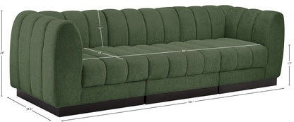 Porter Green Chenille Fabric Modular Sofa S101