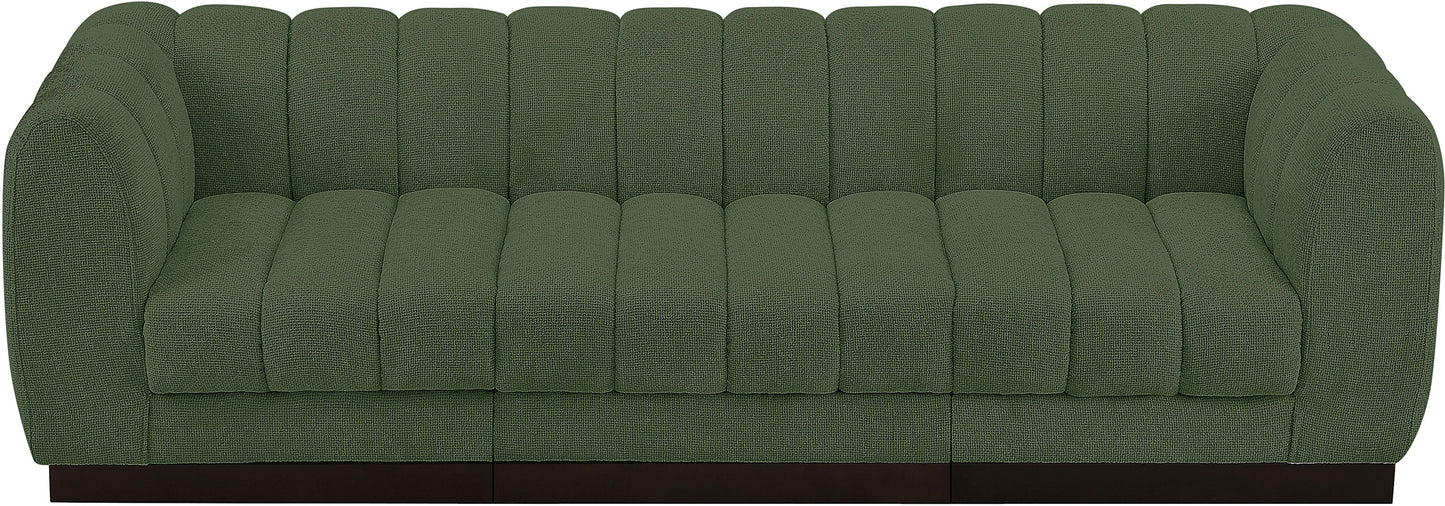 porter green chenille fabric modular sofa s101