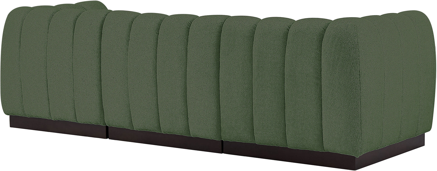 porter green chenille fabric modular sofa s101